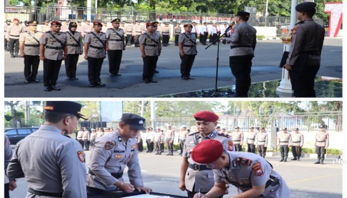 Mutasi Polda Bengkulu, Polresta Sertijab Tekankan Memperkuat Kinerja Organisasi