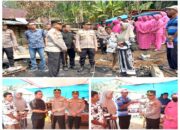 Peduli Korban Kebakaran, Polres Benteng Era AKBP Totok Salurkan Bantuan Di Desa Tiambang